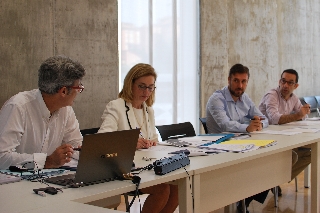 De izq a dcha, Juan Martínez, Concha Roig, Manuel Luna y José Guillermo Nogales